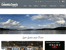 Tablet Screenshot of columbiacountytourism.org